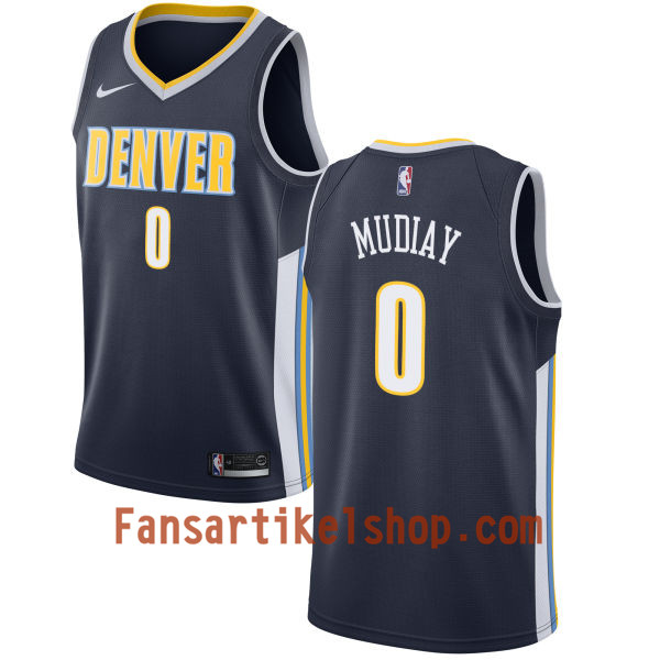 NBA Denver Nuggets Trikot Emmanuel Mudiay 0 Nike 2017-18 marineblau Swingman - Herren